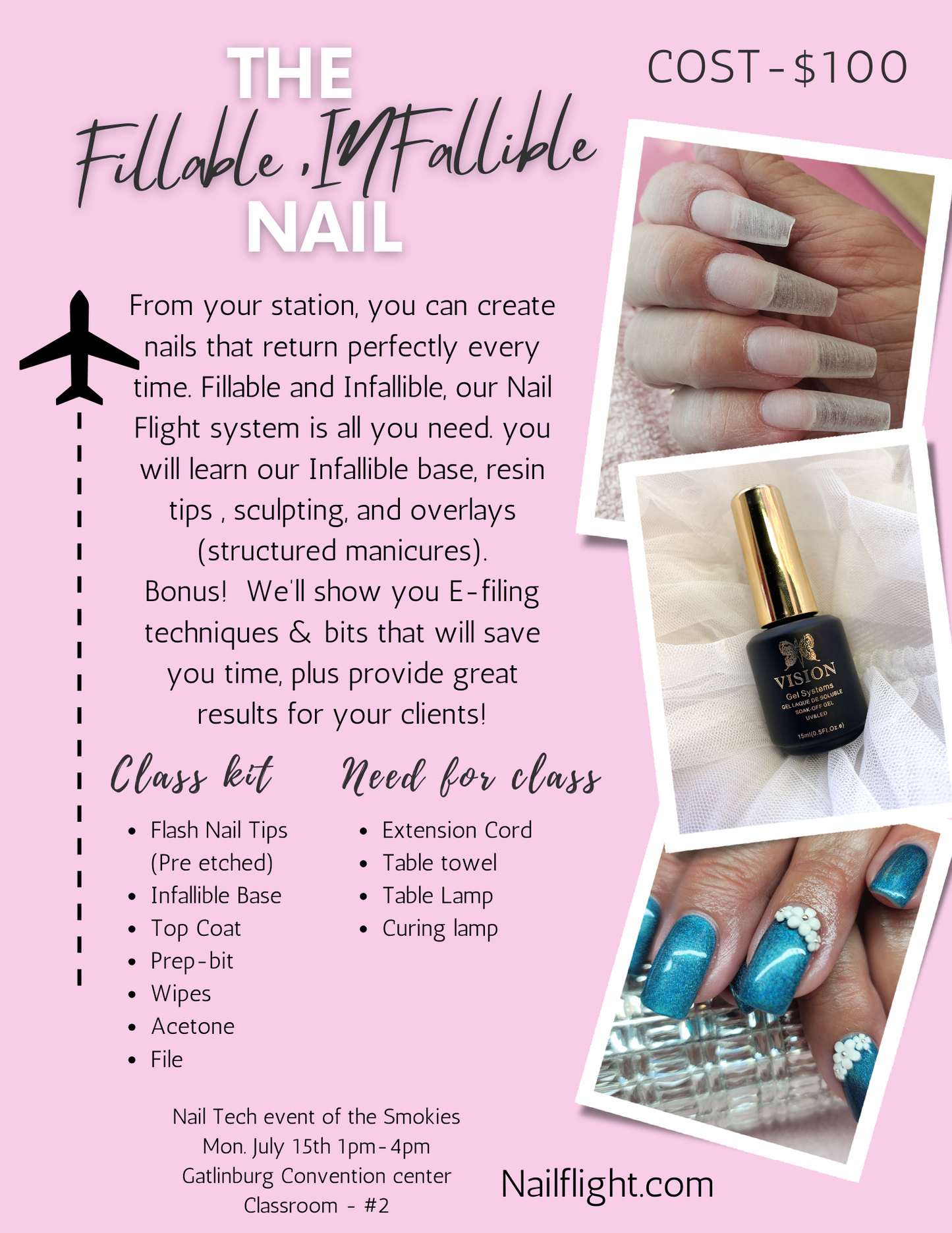The fillable infallible nail