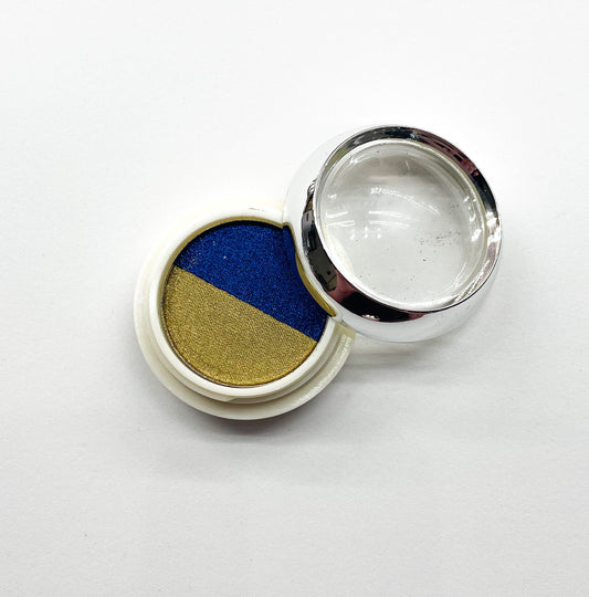 Blue and gold chrome duo