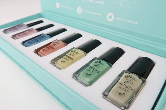 Vintage stamping polish kit